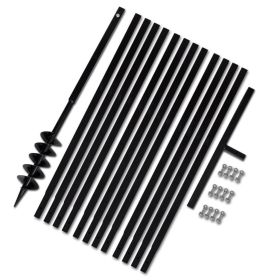 Ground Drill Handle 3.94" with Extension Tube 42'7" Steel