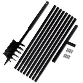 Ground Drill Handle 7.09" with Extension Tube 29'6" Steel