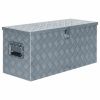 Aluminum Box 35.6"x13.8"x15.7" Silver