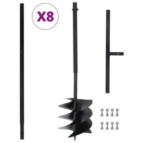 Ground Drill with Handle 1" with Extension Tube 26.2' Steel
