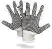 PVC String Knit Work Gloves 10 Size Pack of 240 Safety Work Gloves White Color with Black Dots. Coton Gloves for Warehouse Gardening Construction. Glo