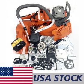 Farmertec Complete Aftermarket Repair Parts Kit Compatible With HUSQVARNA 181 281 288 288XP Chainsaw Engine Motor Crankcase Crankshaft Carburetor Fuel