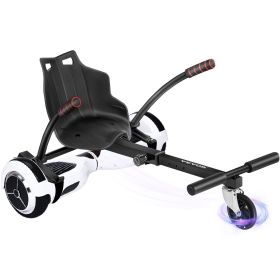VEVOR Hoverboard Seat Attachment for 6.5" 8" 10" Self Balancing Scooter, Hoverboard Kart for Kids or Adults, Black Hoverboard Attachments Adjustable F