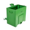 VEVOR Ballast Box 3 Point Category 1 Tractor, 800lbs Capacity, for 2'' Hitch Receiver, 5 cu.ft Volume Loader Attachment, Heavy-duty Steel, Green