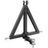 VEVOR 3 Point Hitch Receiver, 2" Receiver Trailer Hitch Category 1 Tractor Tow Drawbar Adapter with Pins, Compatible with Kubota, Mahindra, Yanmar, Fo