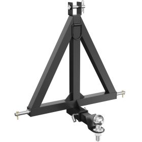 VEVOR 3 Point Hitch Receiver, 2" Receiver Trailer Hitch Category 1 Tractor Tow Drawbar Adapter with Pins, Compatible with Kubota, Mahindra, Yanmar, Fo