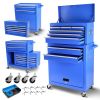 Rolling Tool Chest with Wheels and 8 Drawers, Detachable Large Tool Cabinet with Lock for Garage, Locking Mechanic Tool Cart with Black Liner for Ware