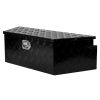 39 Inch Aluminum Utility Trailer Tongue Tool Box 5 Bar Tread Trailer Tongue Box Waterproof Under Truck Storage for Pick Up Truck Bed, RV Trailer, ATV