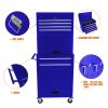High Capacity Rolling Tool Chest with Wheels and Drawers, 6-Drawer Tool Storage Cabinet--BLUE