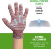 String Knit Work Gloves Men Bulk Pack of 720 Pairs; Large Multi-Color Cotton Gloves For Men 10" x 4"; Breathable Cotton Work Gloves Women; Washable Wo