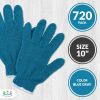 Pack of 720 Gray Knit Gloves L size. Cotton Polyester Gloves. Washable Gloves with Elastic Knit Wrist. Regular Weight Gloves. Seamless Workwear Gloves