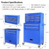 Rolling Tool Chest with Wheels and 8 Drawers, Detachable Large Tool Cabinet with Lock for Garage, Locking Mechanic Tool Cart with Black Liner for Ware