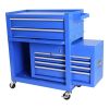 Rolling Tool Chest with Wheels and 8 Drawers, Detachable Large Tool Cabinet with Lock for Garage, Locking Mechanic Tool Cart with Black Liner for Ware