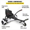 VEVOR Hoverboard Seat Attachment for 6.5" 8" 10" Self Balancing Scooter, Hoverboard Kart for Kids or Adults, Black Hoverboard Attachments Adjustable F