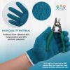 Pack of 720 Gray Knit Gloves L size. Cotton Polyester Gloves. Washable Gloves with Elastic Knit Wrist. Regular Weight Gloves. Seamless Workwear Gloves