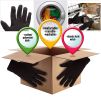 Brown Jersey Gloves 10' Size; Pack of 600 Cotton Work Gloves with Elastic Knit Wrist; Polyester Breathable Gloves for Men and Women; Industrial Gloves