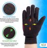 144 Pairs Red Fleece Lined Brown Jersey Gloves 9.5" Size. Reusable Washable Gloves with Open Cuff; Gunn Cut Pattern. Plain Breathable Gloves. Protecti