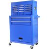 Rolling Tool Chest with Wheels and 8 Drawers, Detachable Large Tool Cabinet with Lock for Garage, Locking Mechanic Tool Cart with Black Liner for Ware