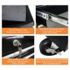 6 DRAWERS MULTIFUNCTIONAL TOOL CART WITH WHEELS-BLACK