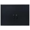 Wall Mounted Tool Cabinet Industrial Metal 31.5"x7.5"x23.6" Black