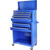 Rolling Tool Chest with Wheels and 8 Drawers, Detachable Large Tool Cabinet with Lock for Garage, Locking Mechanic Tool Cart with Black Liner for Ware