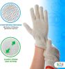 Pack of 384 String Knit Gloves 9.5'. Cotton Polyester String Knit Shell Safety Protection Work Gloves with Elastic Knit Wrist 10 Gauge for Women in Me