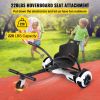 VEVOR Hoverboard Seat Attachment for 6.5" 8" 10" Self Balancing Scooter, Hoverboard Kart for Kids or Adults, Black Hoverboard Attachments Adjustable F