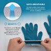 Blue Gray Knit Gloves 10" L Size. Pack of 480 Work Cotton Gloves for Men; Women 10 Oz Reusable Cotton Work Gloves; Breathable Working Grip Gloves; Thi