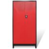 Tool Cabinet with Tool Chest Steel 35.4"x15.7"x70.9" Red and Black