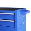 Rolling Tool Chest with Wheels and 8 Drawers, Detachable Large Tool Cabinet with Lock for Garage, Locking Mechanic Tool Cart with Black Liner for Ware