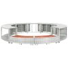Spa Surround Light Gray Poly Rattan
