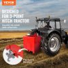 VEVOR Ballast Box 3 Point Category 1 Tractor, 800lbs Capacity Hitch Ballast Box, for 2'' Hitch Receiver, Tractor Ballast Box with 5cu.ft Volume, Heavy