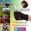 300 Pack Brown Jersey Gloves for Women 9" 1/2 Reusable Washable Glove with Elastic Knit Wrist. Cotton Polyester Gloves 10 Oz Plain Breathable Gloves I