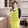 Pack of 500 Yellow Polyethylene Aprons 28 x 46 Disposable Aprons Waterproof 1 Mil PE Lightweight Industrial Poly Aprons 28x46 for Food Industry ; Cook