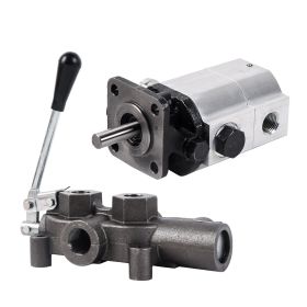 Log Splitter Pump Kit,16 GPM Hydraulic Wood Splitter Pump 2 Stage Wood Splitter Pump Log Splitter Kit with 25 GPM Auto Control Detent Valve 1/2" for L