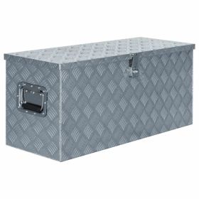 Aluminum Box 35.6"x13.8"x15.7" Silver