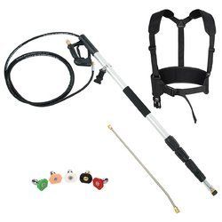 4000 PSI 18 Ft Spray Wand Commercial Grade Telescoping Pressure Washer
