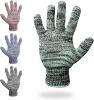 String Knit Work Gloves Men Bulk Pack of 720 Pairs; Large Multi-Color Cotton Gloves For Men 10" x 4"; Breathable Cotton Work Gloves Women; Washable Wo