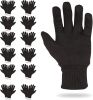 Pack of 600 Women's Brown Jersey Gloves 9.5" Washable Cotton Work Gloves 10 Oz with Elastic Knit Wrist. Cotton Polyester Reusable Gloves. Comfortable