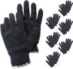 String Knit Gloves Gray 10''; Cotton Gloves for Men and Women. Pack of 480 Washable Polyester Construction Gloves for Industrial Activities; Cotton Wo