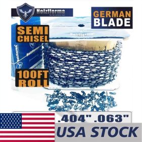 Holzfforma¬Æ 100FT Roll .404' .063'' Semi Chisel Saw Chain With 40 Sets Matched Connecting links and 25 Boxes