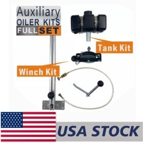 FARMERTEC Complete Aux Auxiliary Oiler Equipment with winch and lever arm for chain saw mill and lumber milling