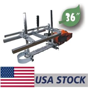 FARMERTEC 36 Inch Holzfforma¬Æ Portable Chainsaw Mill Planking Milling From 14'' to 36'' Guide Bar