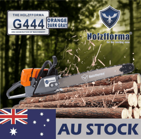AU STOCK - 71cc Holzfforma¬Æ Orange Dark Gray G444 Gasoline Chain Saw Power Head Without Guide Bar and Chain Top Quality By Farmertec All parts are Fo