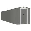 Garden Shed Light Gray 75.6"x402"x87.8" Galvanized Steel