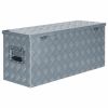Aluminum Box 35.6"x13.8"x15.7" Silver