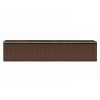 Garden Shed Brown 101.2"x389.8"x71.3" Galvanized steel