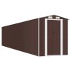 Garden Shed Dark Brown 75.6"x402"x87.8" Galvanized Steel