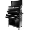 8-Drawer Rolling Tool Chest with Wheels, Large Tool Cabinet with Drawers, Mobile Steel Tool Storage Organizer with Lock&Liner for Warehouse, Workshop,