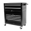 8-Drawer Rolling Tool Chest with Wheels, Large Tool Cabinet with Drawers, Mobile Steel Tool Storage Organizer with Lock&Liner for Warehouse, Workshop,